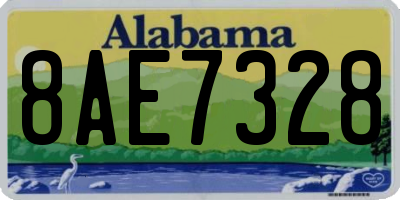 AL license plate 8AE7328