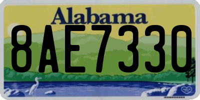 AL license plate 8AE7330