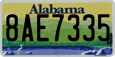 AL license plate 8AE7335