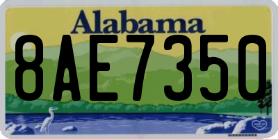 AL license plate 8AE7350
