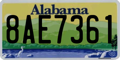 AL license plate 8AE7361