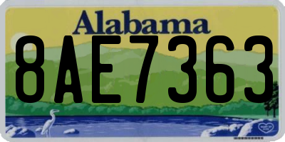 AL license plate 8AE7363