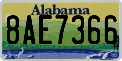 AL license plate 8AE7366