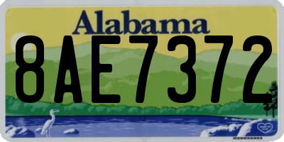 AL license plate 8AE7372