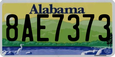 AL license plate 8AE7373