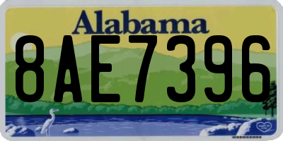 AL license plate 8AE7396