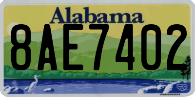 AL license plate 8AE7402