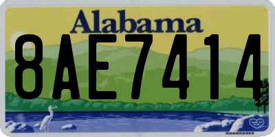 AL license plate 8AE7414