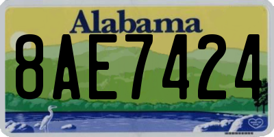 AL license plate 8AE7424