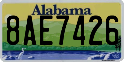 AL license plate 8AE7426