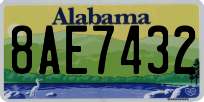 AL license plate 8AE7432