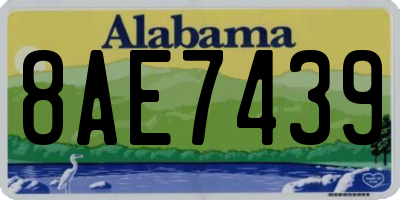 AL license plate 8AE7439