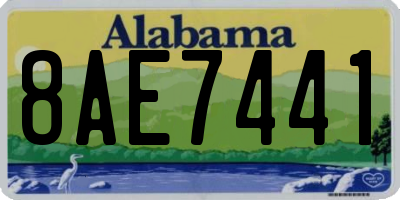 AL license plate 8AE7441