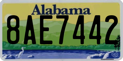 AL license plate 8AE7442