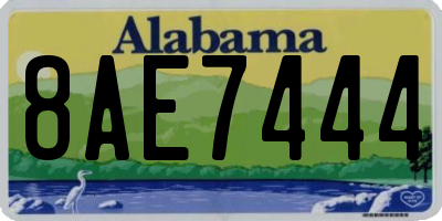 AL license plate 8AE7444