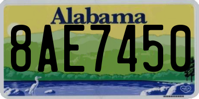 AL license plate 8AE7450