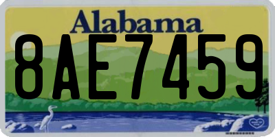 AL license plate 8AE7459