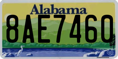 AL license plate 8AE7460