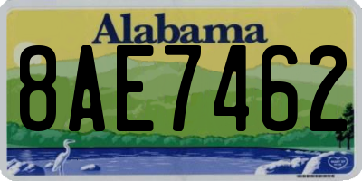 AL license plate 8AE7462