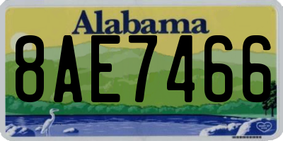 AL license plate 8AE7466
