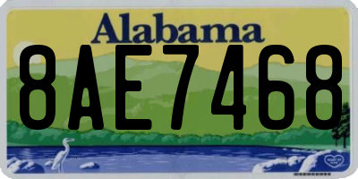 AL license plate 8AE7468