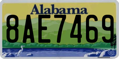 AL license plate 8AE7469