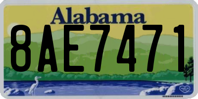 AL license plate 8AE7471