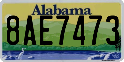 AL license plate 8AE7473