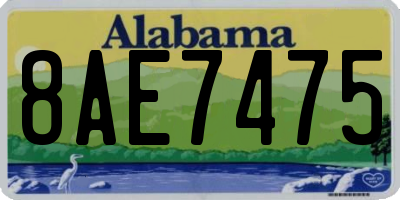 AL license plate 8AE7475