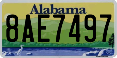 AL license plate 8AE7497