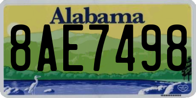 AL license plate 8AE7498