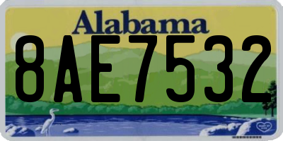 AL license plate 8AE7532