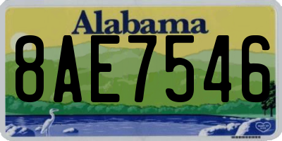 AL license plate 8AE7546