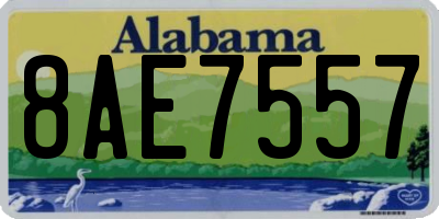 AL license plate 8AE7557
