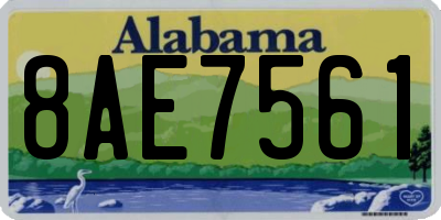 AL license plate 8AE7561