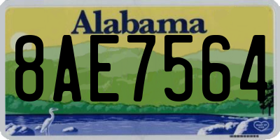 AL license plate 8AE7564