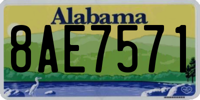 AL license plate 8AE7571