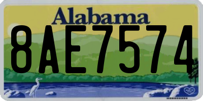 AL license plate 8AE7574