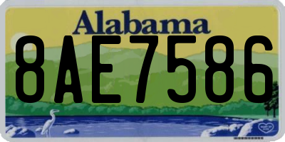 AL license plate 8AE7586