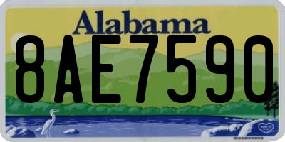 AL license plate 8AE7590