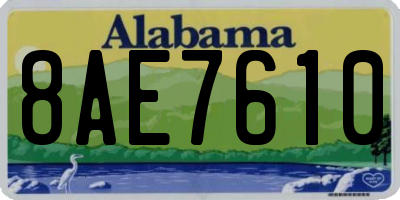 AL license plate 8AE7610