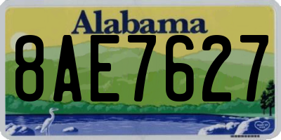 AL license plate 8AE7627