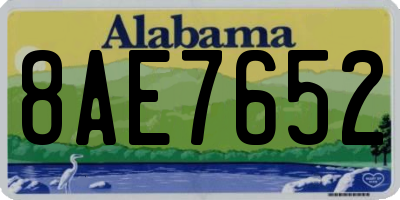 AL license plate 8AE7652