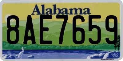 AL license plate 8AE7659