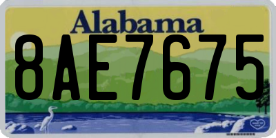 AL license plate 8AE7675