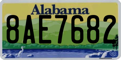AL license plate 8AE7682