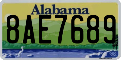 AL license plate 8AE7689