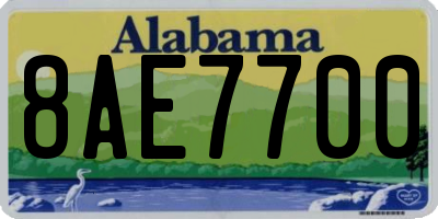 AL license plate 8AE7700