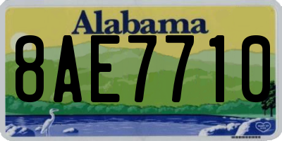 AL license plate 8AE7710