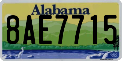 AL license plate 8AE7715